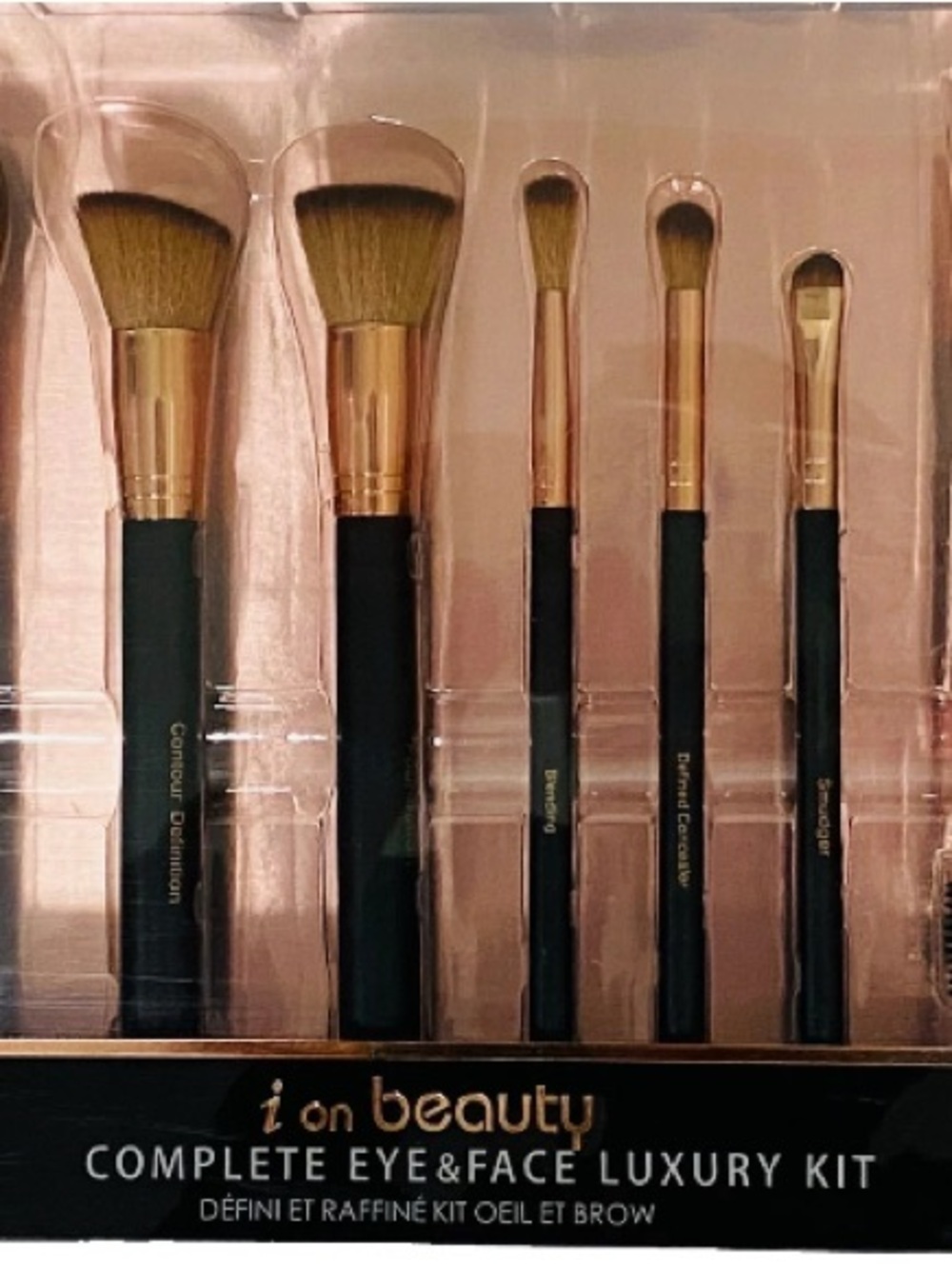 Black & Gold Face & Eye Brush Set